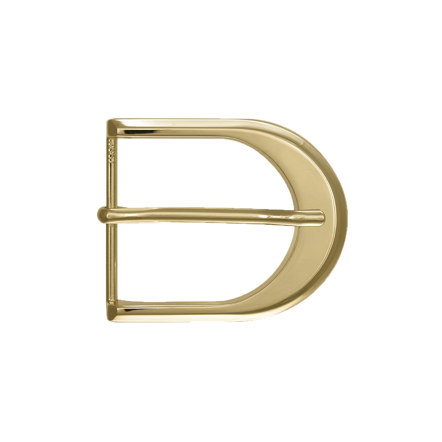 Contoured D-Frame Prong 40mm in Light Gold Finish.