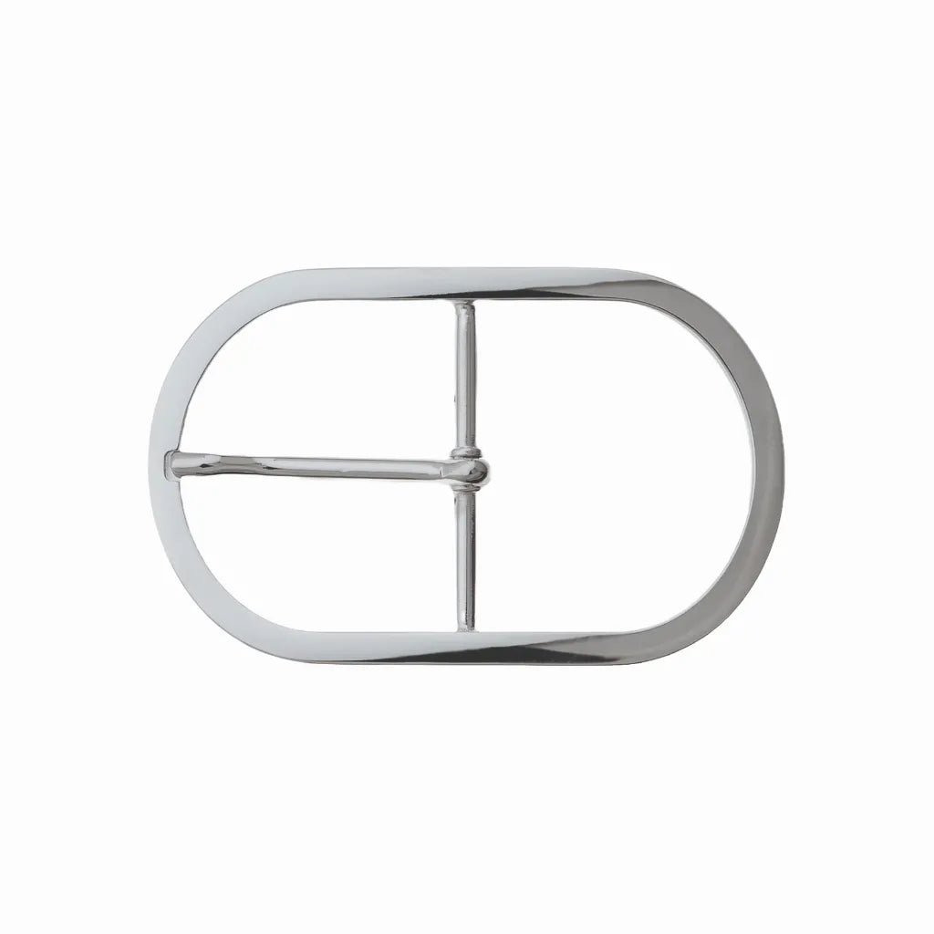 Oval Frame Prong 40mm belt buckle in Palladium Nickelfree HQ. 