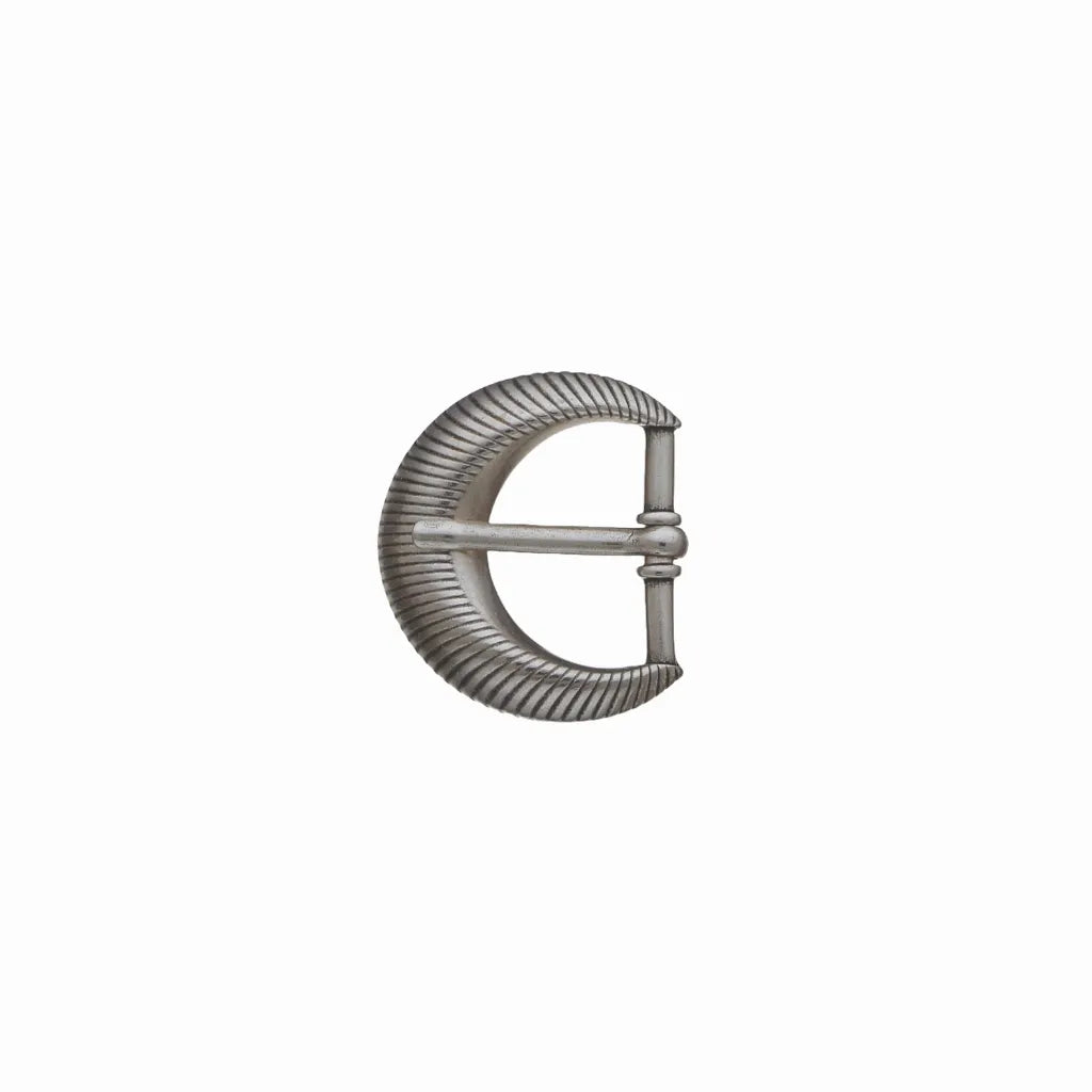 Ridged Crescent Prong 30mm in English Silver Finish.