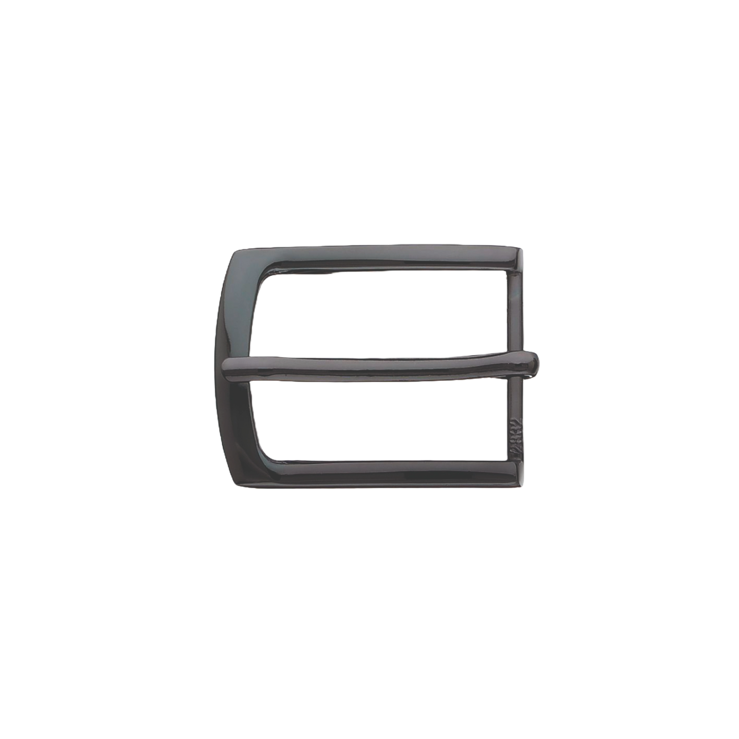 Modern Frame 30mm belt buckle in Shiny Gun Metal.