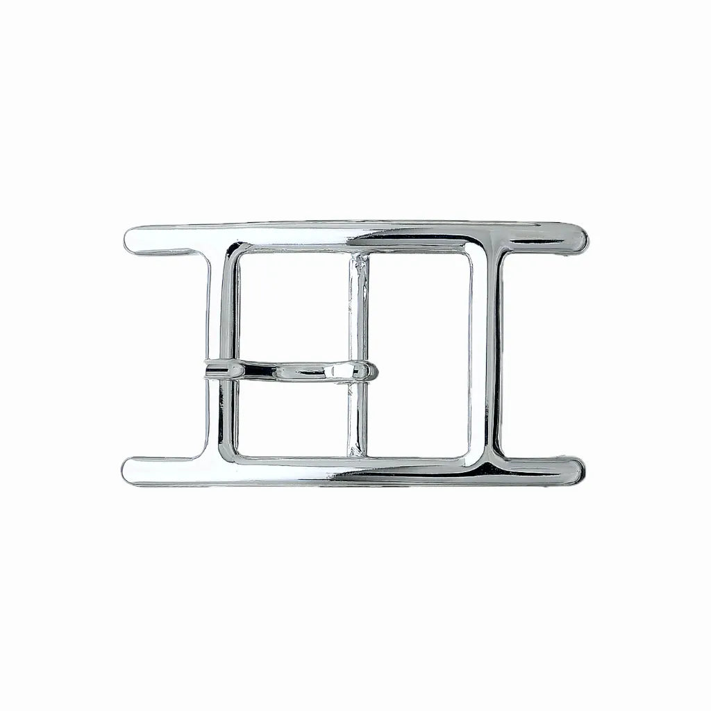 Double-Bar Prong 35mm Belt Buckle – Palladium Nickelfree HQ, Zamak