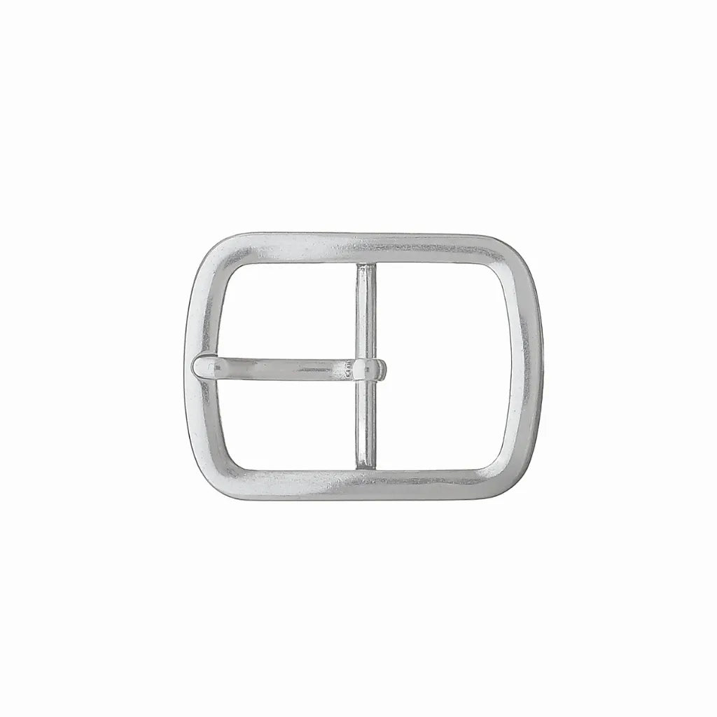 Soft Rectangle Prong 35mm Belt Buckle – Brushed Palladium Nickelfree HQ, Zamak