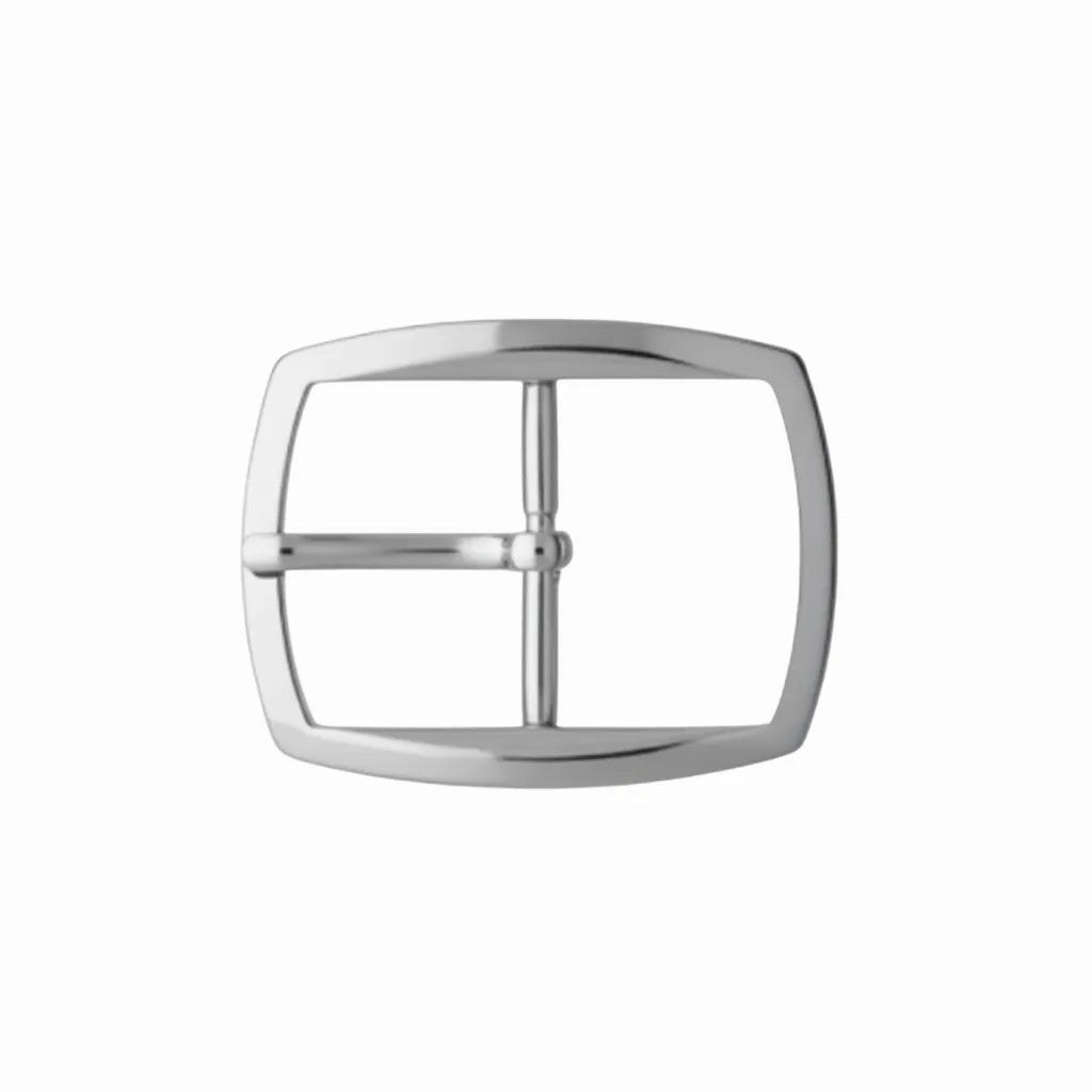 Contour Rectangle Prong 40mm Belt Buckle – Brushed Palladium Nickelfree HQ, Zamak