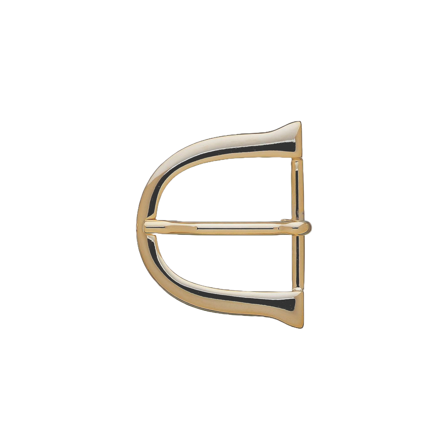 Tapered D-Frame 35mm Belt Buckle – Light Gold Palladium Nickelfree HQ, Zamak