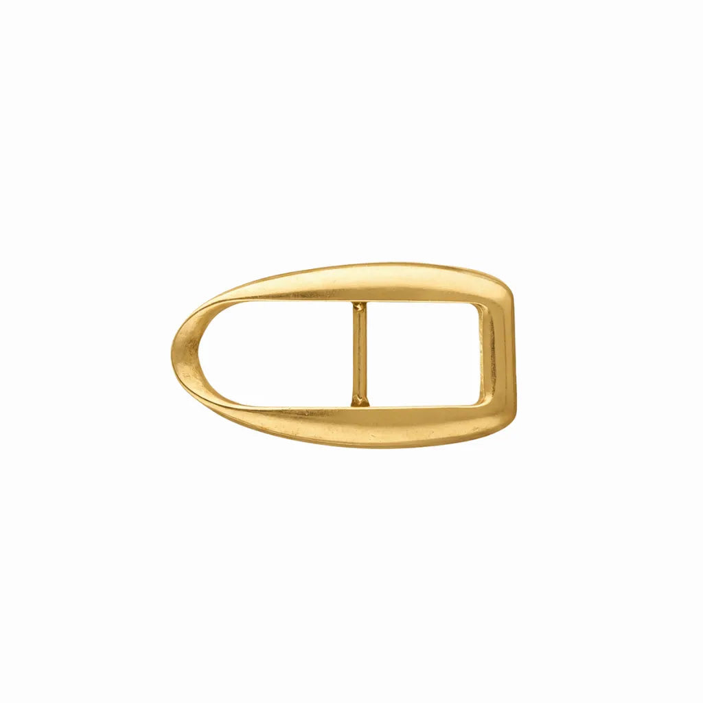 Slim Teardrop Frame 25mm Belt Buckle – Light Gold Palladium Nickelfree HQ, Zamak