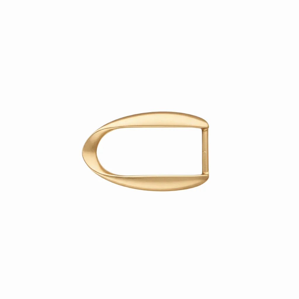 Open Teardrop Frame 25mm Belt Buckle – Light Gold Palladium Nickelfree HQ, Zamak