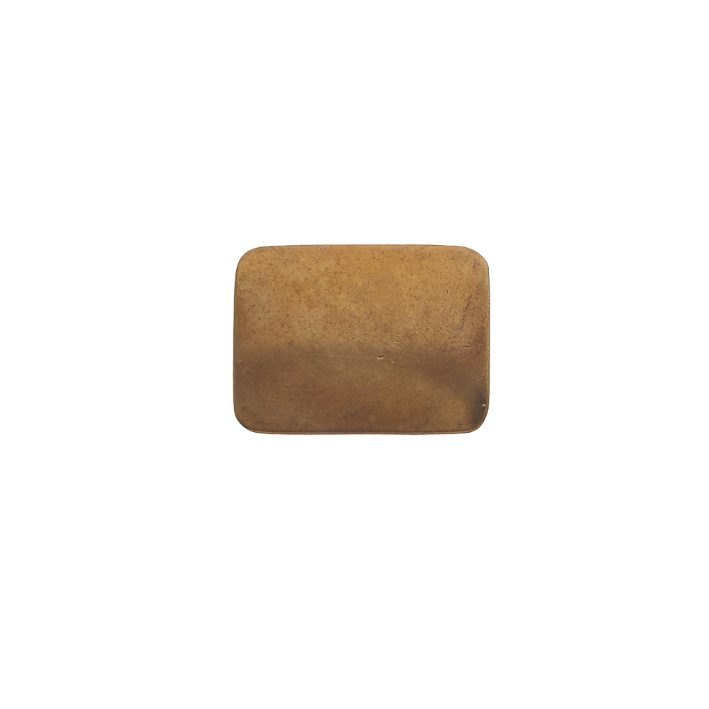 Rectangular plain rustic bronze belt buckle with aged patina finish, minimalist western cowboy fashion accessory, Italian design inspired vintage buckle, men’s belt hardware, collectible decorative accessory