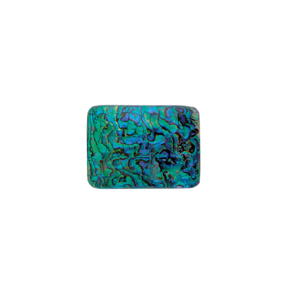 Rectangular belt buckle with green and blue abalone shell inlay, iridescent cracked mosaic design, natural gemstone fashion accessory, Italian design inspired vintage buckle, stylish men’s belt hardware