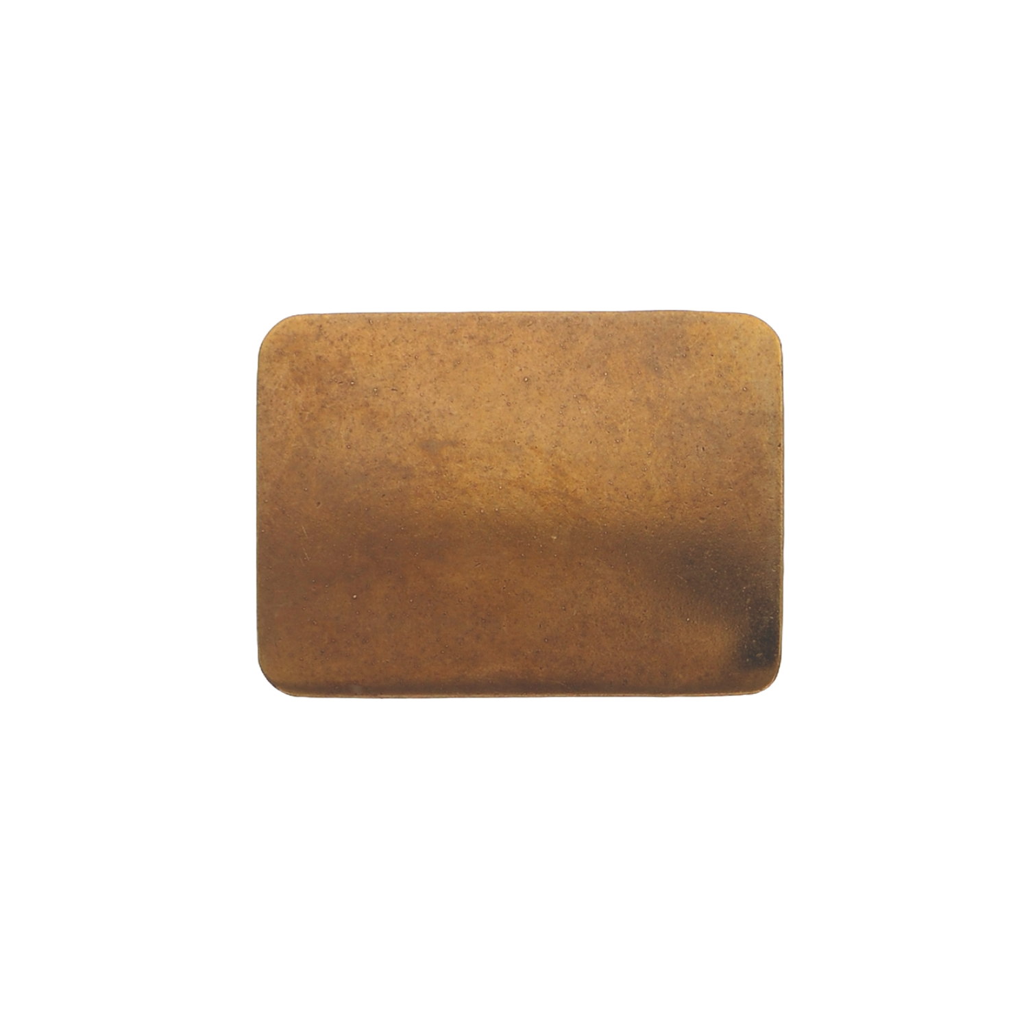Rectangular Plate 35mm belt buckle in Old Gold. 