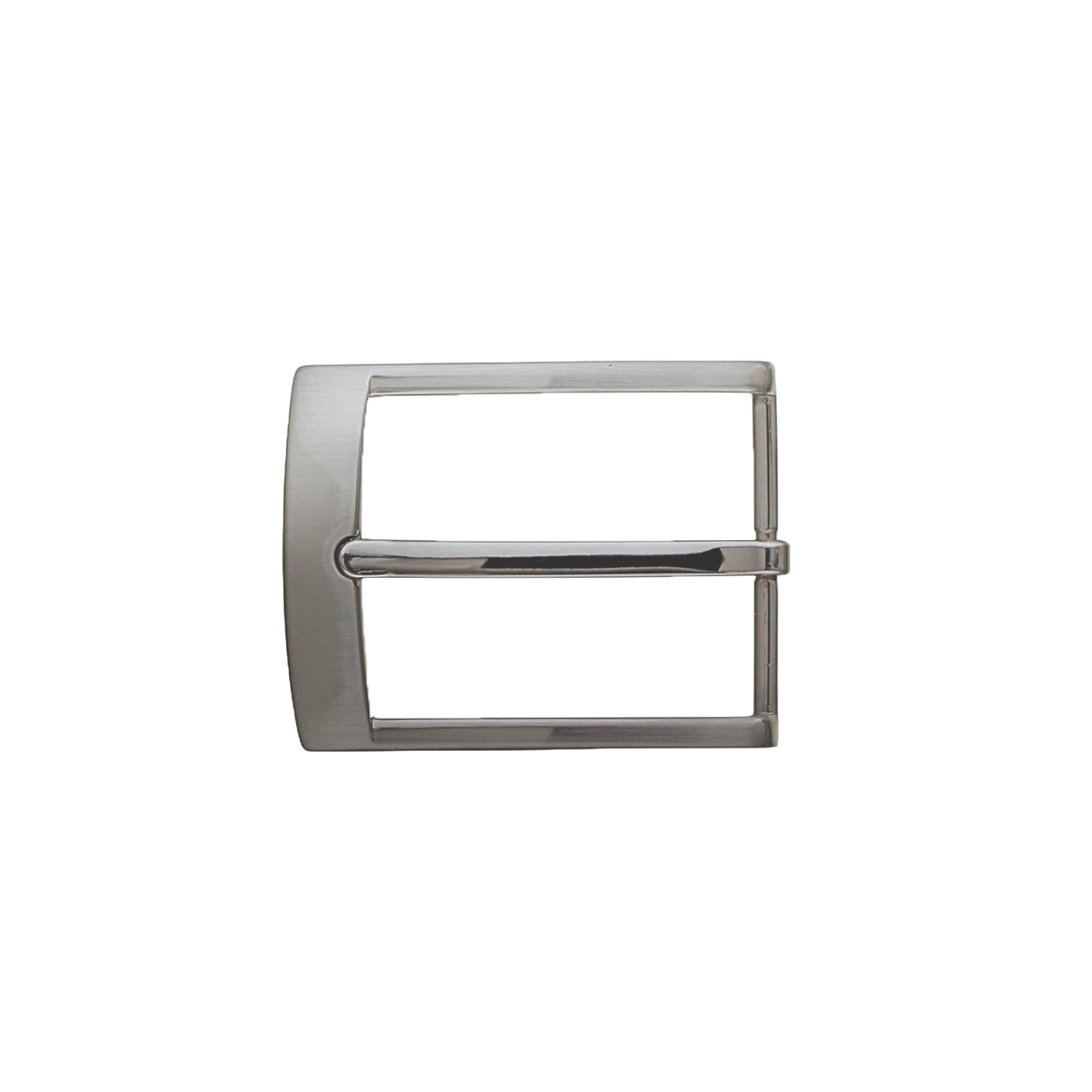 Rounded Corner 35mm belt buckle in Brushed Palladium Nickelfree. 