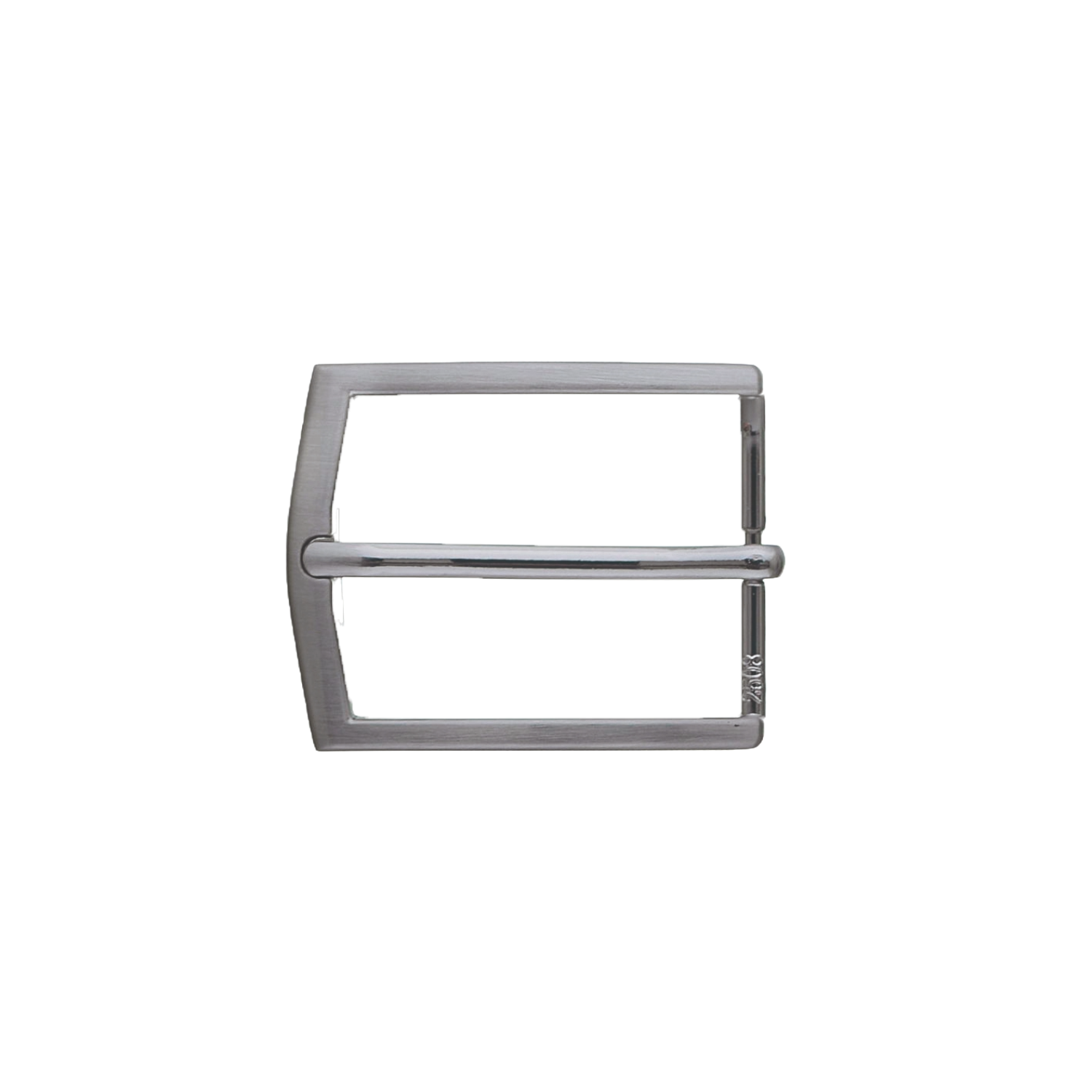 Square Crest 35mm belt buckle in Brushed Palladium Nickelfree. 
