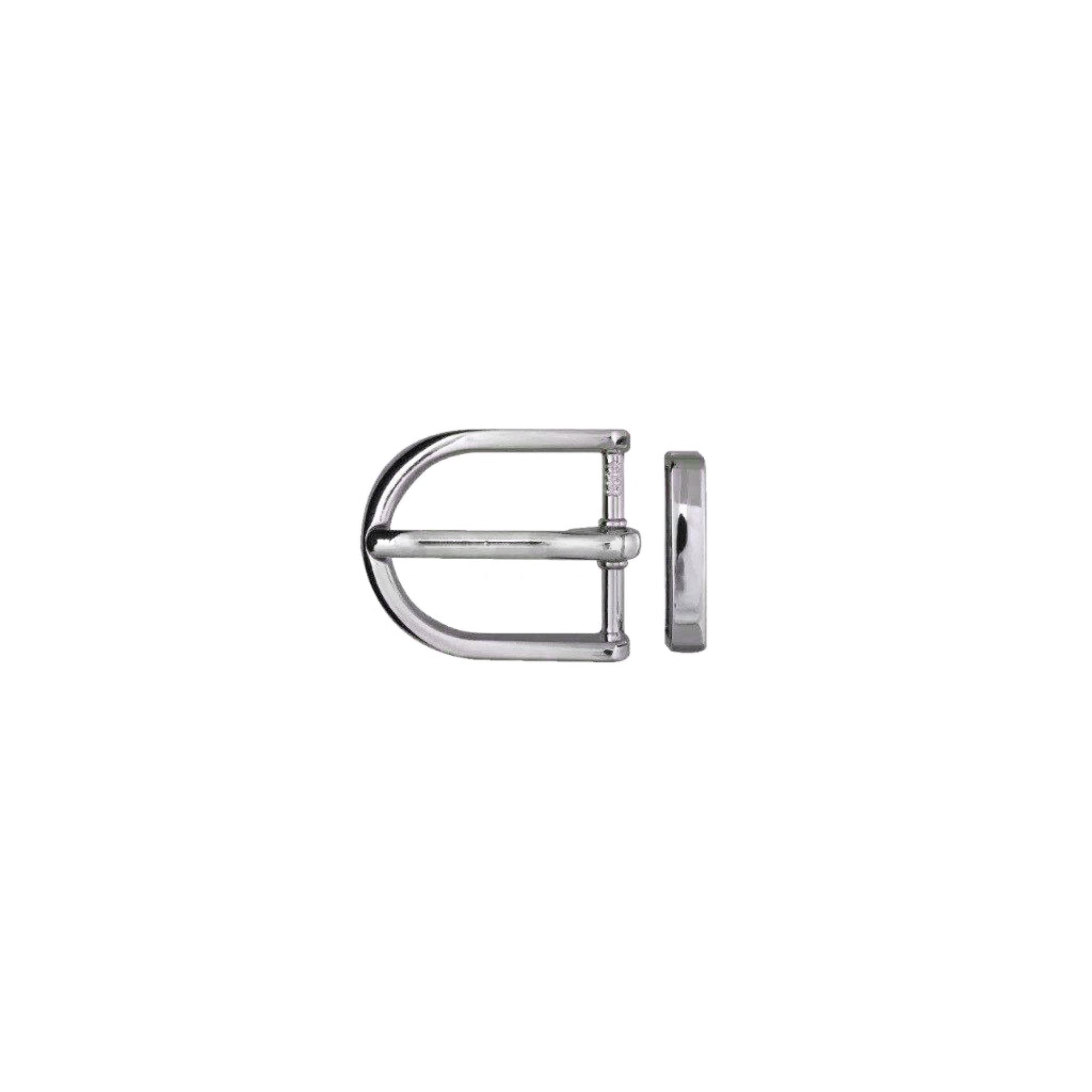 Rounded D-Frame + Loop 20mm Belt Buckle – Palladium Nickelfree HQ,