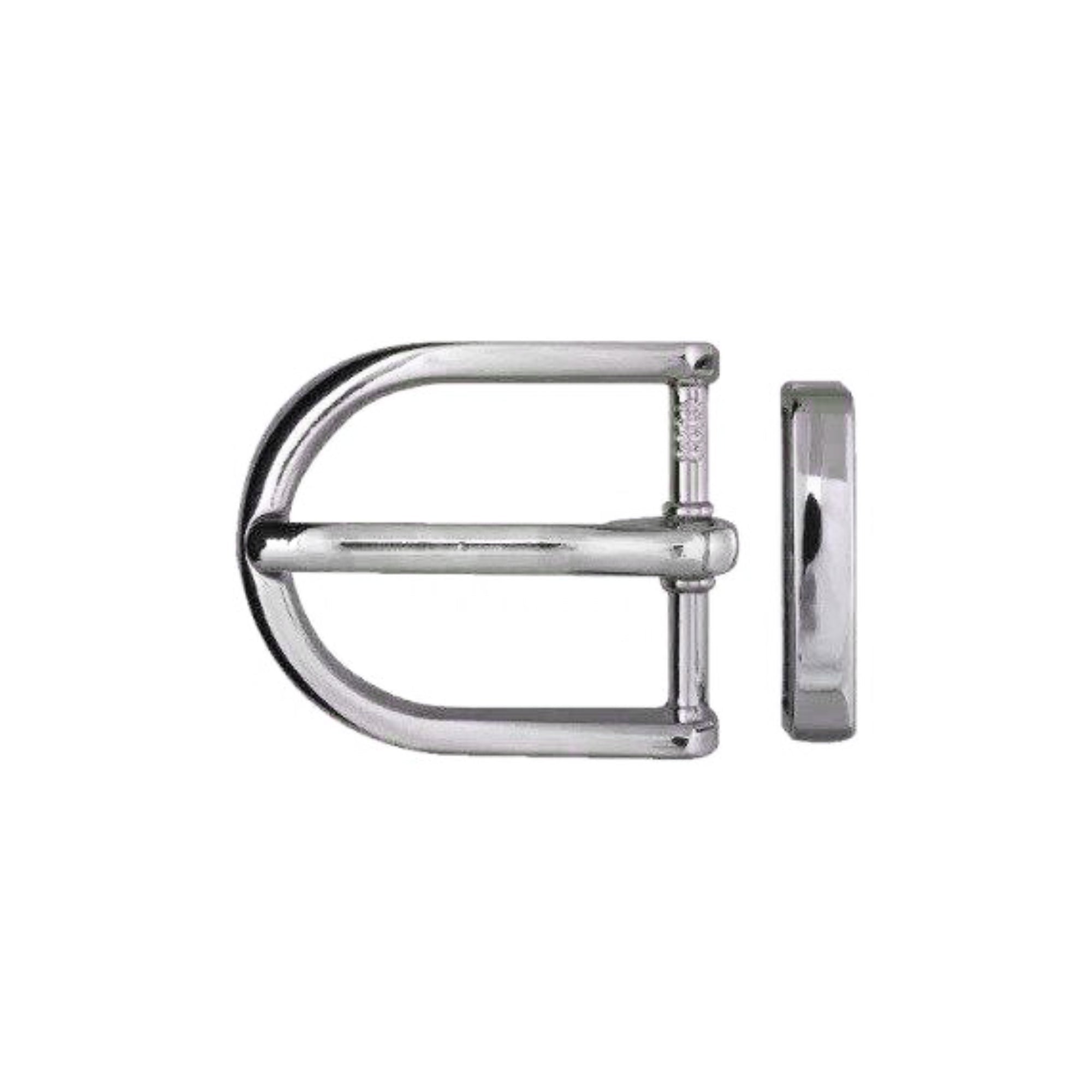 Rounded D-Frame + Loop 35mm Belt Buckle – Palladium Nickelfree HQ,