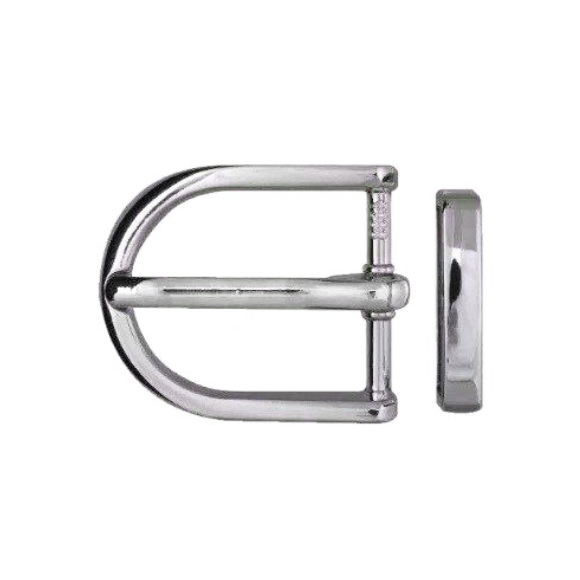 Rounded D-Frame + Loop 40mm Belt Buckle – Palladium Nickelfree HQ,
