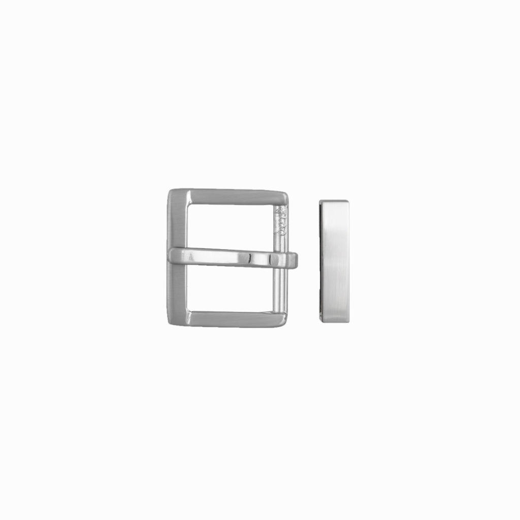 Square Frame + Loop 25mm Belt Buckle – Palladium Nickelfree HQ,