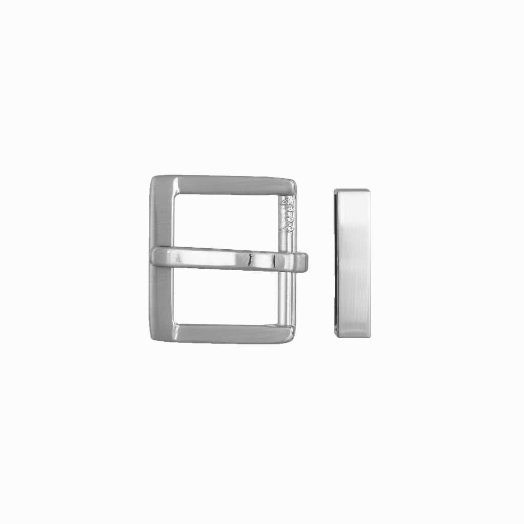 Square Frame + Loop 30mm Belt Buckle – Palladium Nickelfree HQ,