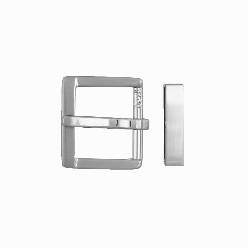 Square Frame + Loop 35mm Belt Buckle – Palladium Nickelfree HQ,