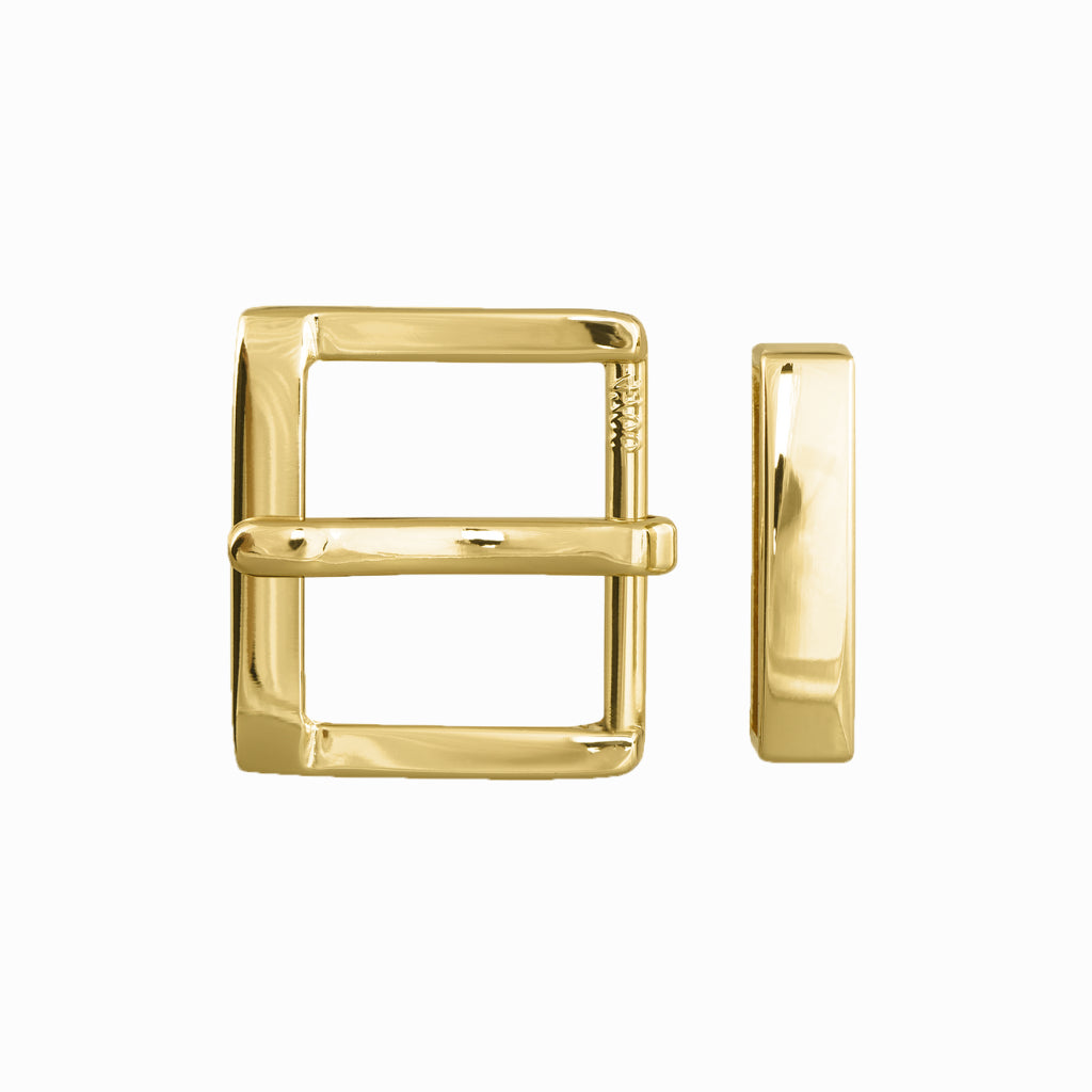 Square Frame + Loop 40mm Belt Buckle – Gold Palladium Nickelfree HQ,