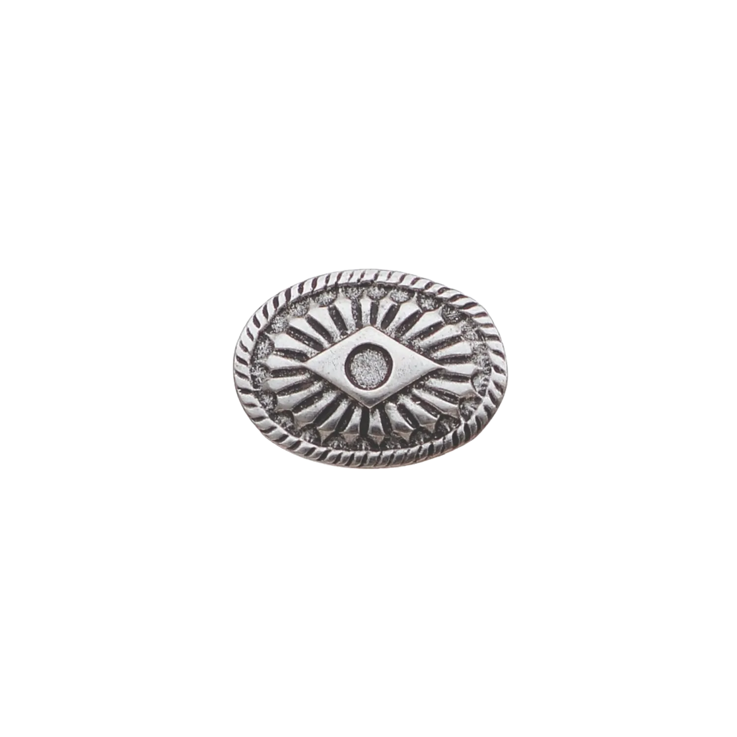 Decorative belt buckle in English Silver. 