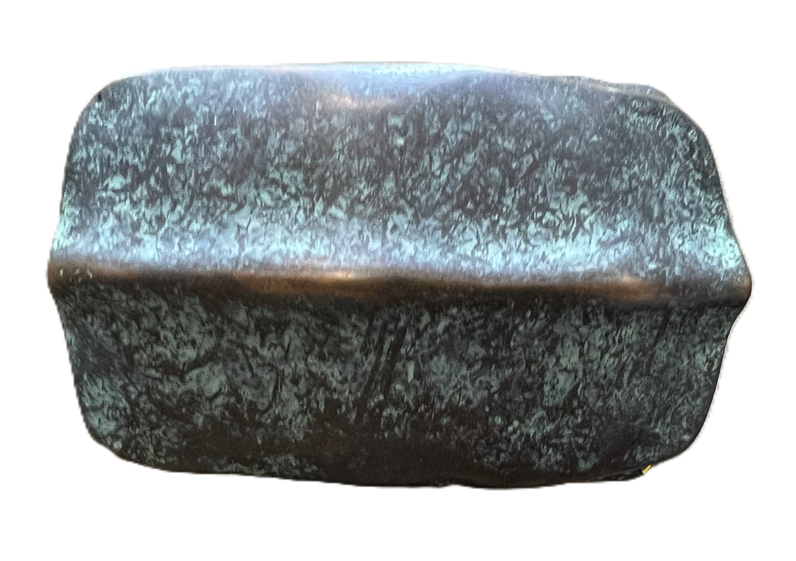 Rectangular 3D-shape Belt Buckle 1.5 inch (40mm) – Green Copper Finish